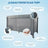 Mobiclinic Mofli Lit de Voyage Pliable Gris