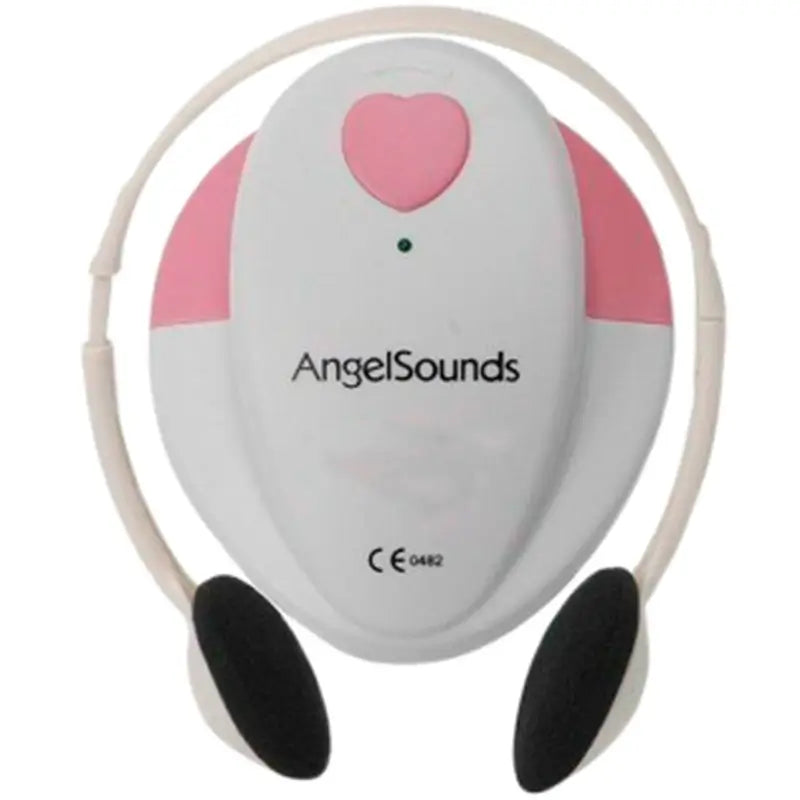 Détecteur fœtal Mobiclinic - Capacité sonore - Sûr - Câble audio inclus - Portable - Simple - Rose - Angelsounds