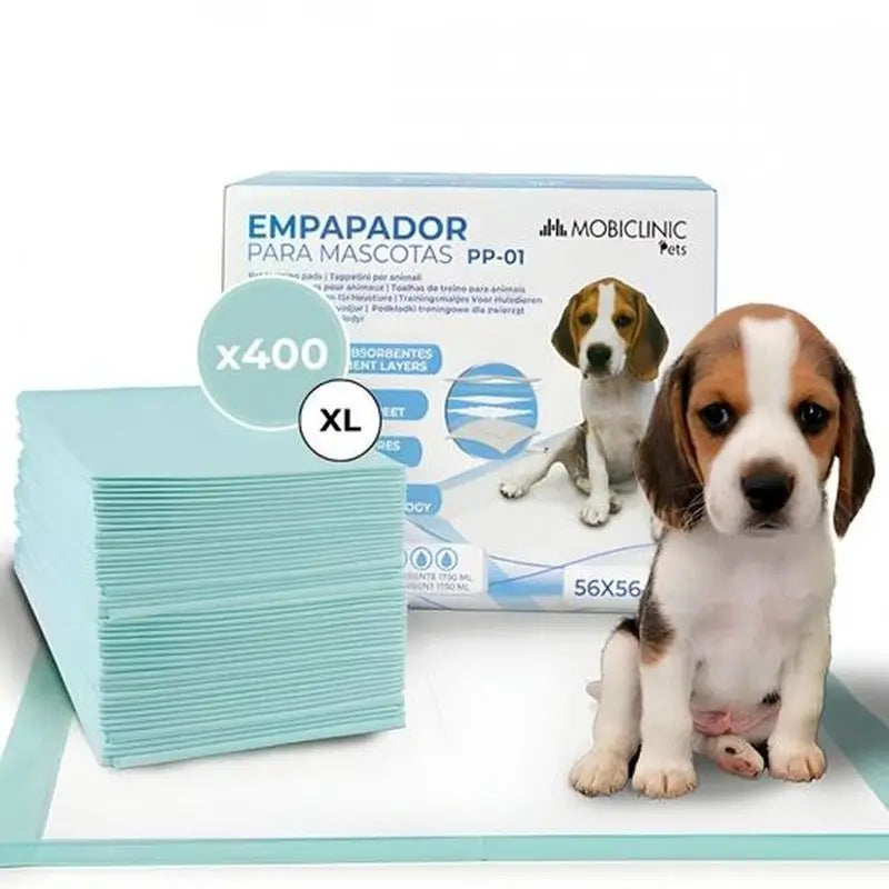 Mobiclinic Pet Soaker 56X56 Cm 400Uds Super-Absorbant Transportable Pp-01
