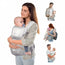 Porte-bébé Mobiclinic Moley 6 en 1 Gris
