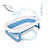 Mobiclinic Baby Bath Pack - Baignoire pour bébé - pliable - antidérapant - bleu - Thermomètre de bain - sans mercure