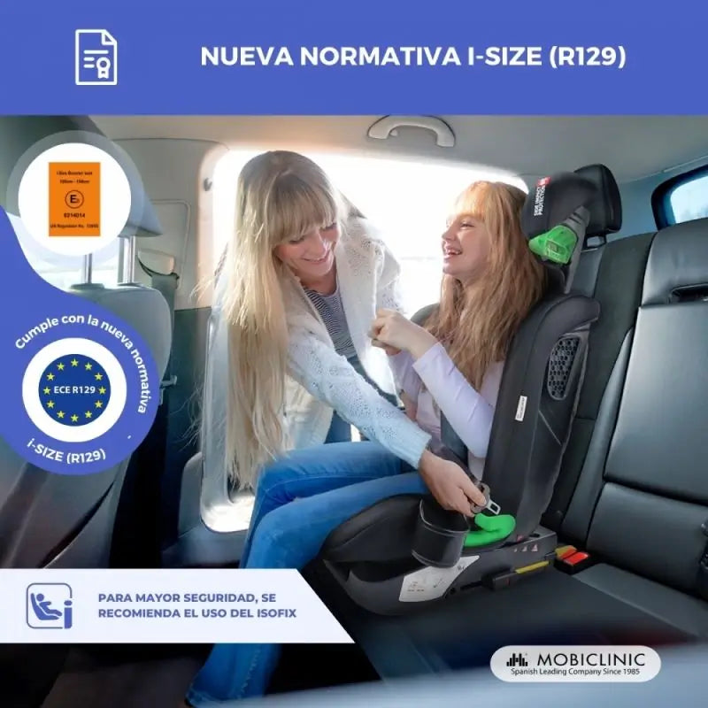 Mobiclinic Siège auto pour bébé Lionfix Max 100-150 Cm Noir