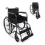 Fauteuil roulant pliant Mobiclinic - Dossier et repose-pieds amovibles - Acier - Grandes roues - 46 cm - Gris - Denver