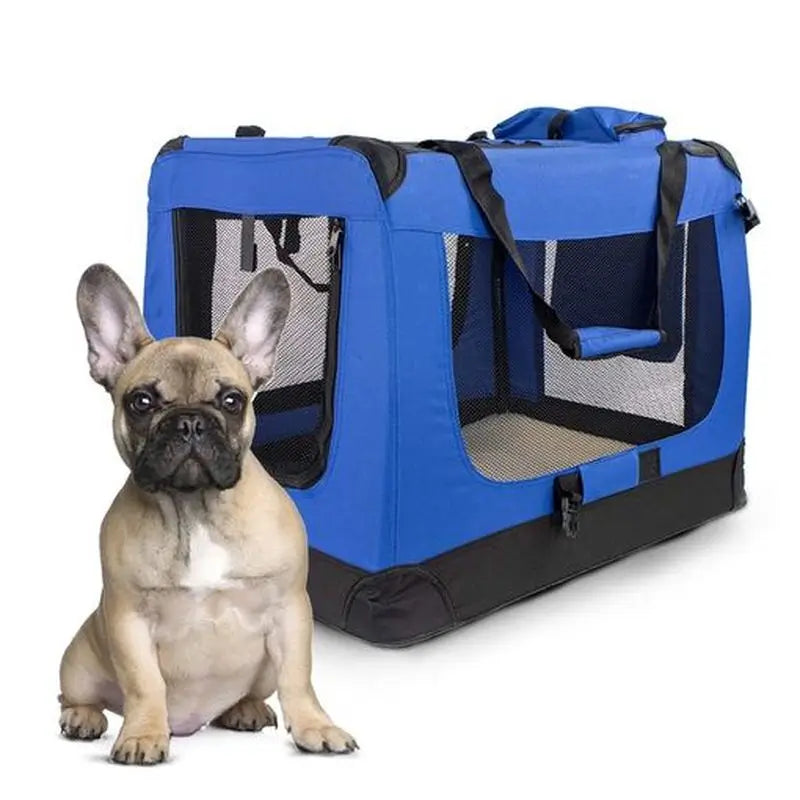 Mobiclinic Pet Carrier pliable Blue Baloo Size L