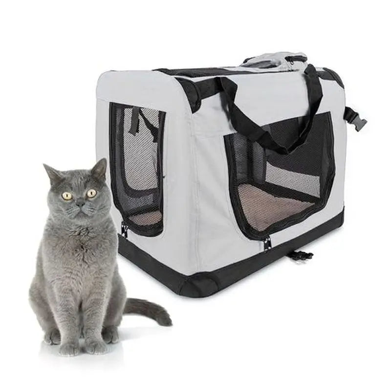 Mobiclinic Pet Carrier pliable Grey Baloo Size M