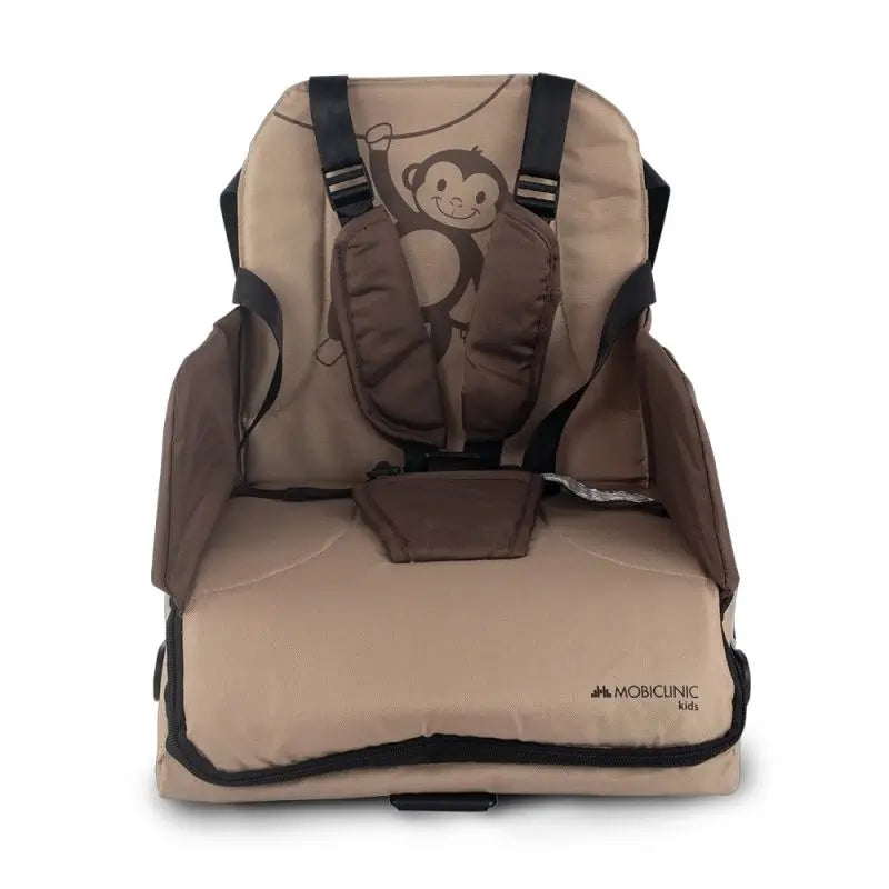 Chaise haute de voyage pliante Mobiclinic Monkey Beige