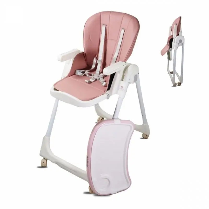 Chaise haute Mobiclinic Simba rose
