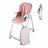Chaise haute Mobiclinic Simba rose