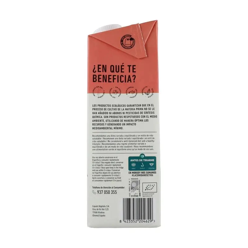 Monsoy Boisson végétale aux flocons d'avoine 0% sucre 1Lt 6Pcs Bio
