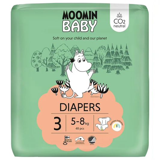 Couches pour bébés Moomin Taille 3, 48 unités