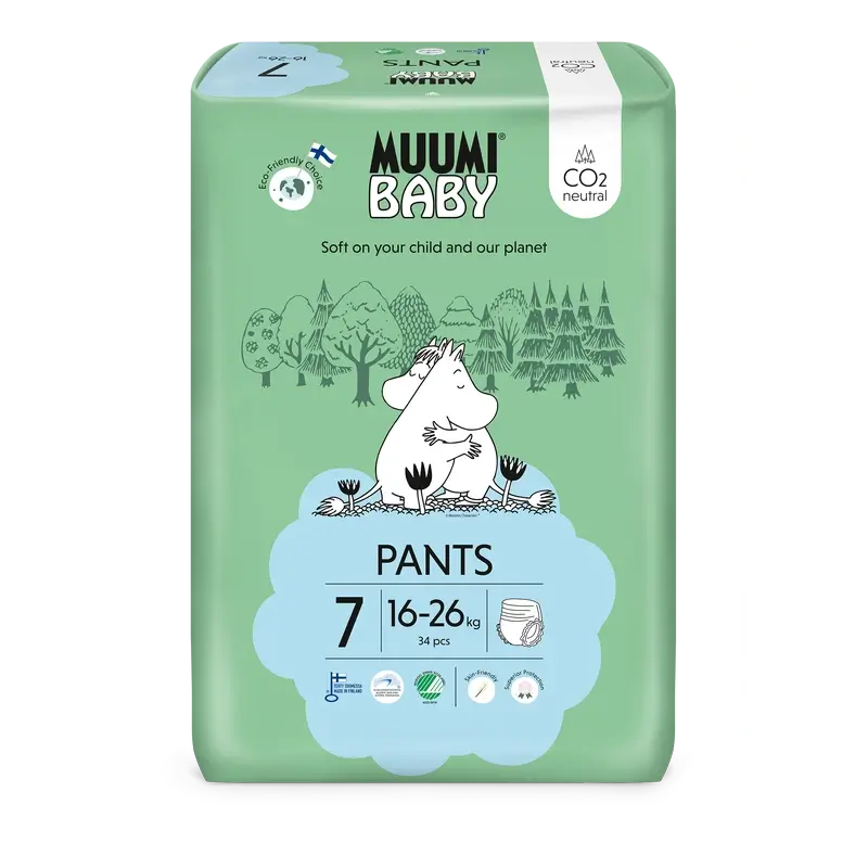Couches d'apprentissage Moomin Baby Taille 7, 34 pcs.