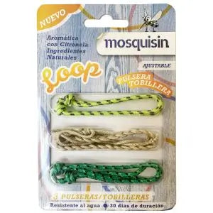 Mosquisin Bracelet Loop Ankle Bracelet , 3 unités