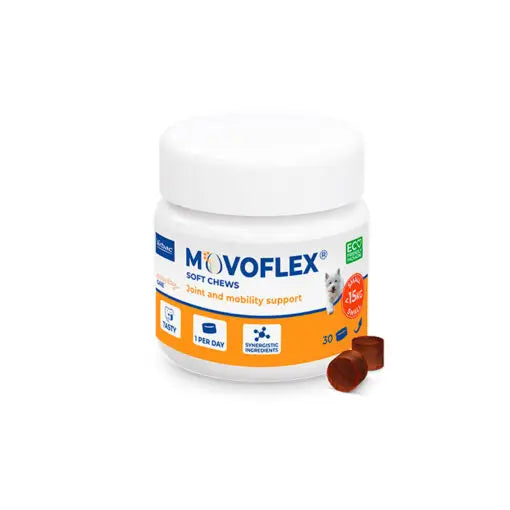 Movoflex Chondroprotecteur Petits Chiens Jusqu'à 15Kg, 30 Comprimés