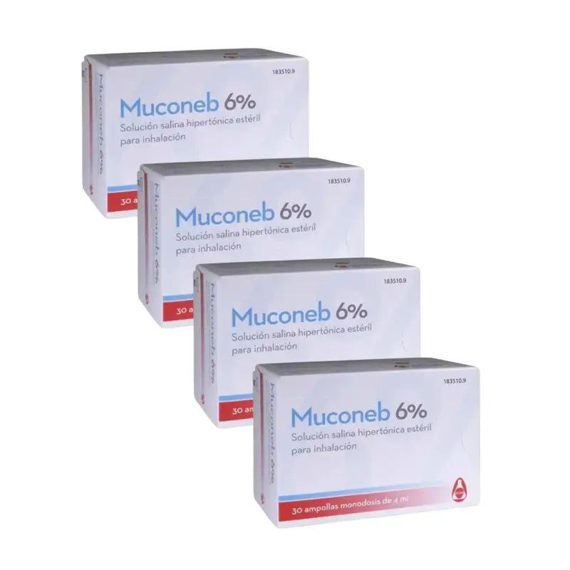 Muconeb 6% solution saline, 4X30 Ampoules