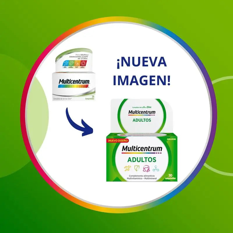 Multicentrum Supplément alimentaire multivitaminé pour adultes, 90 comprimés