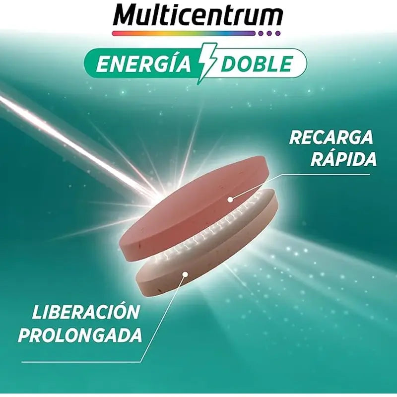 Multicentrum Energy Double Multivitamin Food Supplement, 20 comprimés