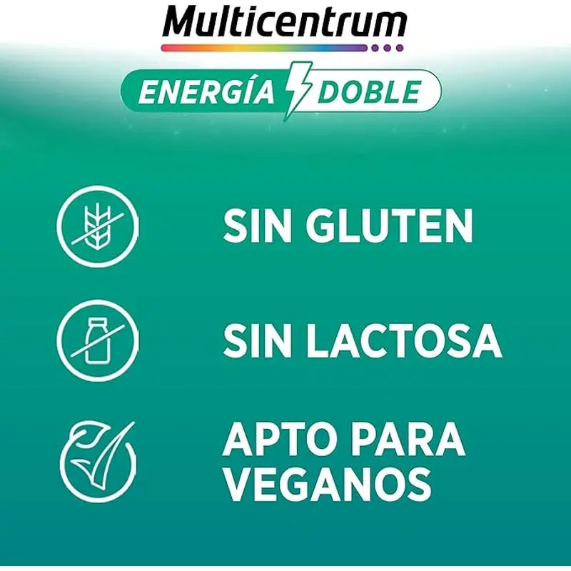 Multicentrum Energy Double Multivitamin Food Supplement, 20 comprimés