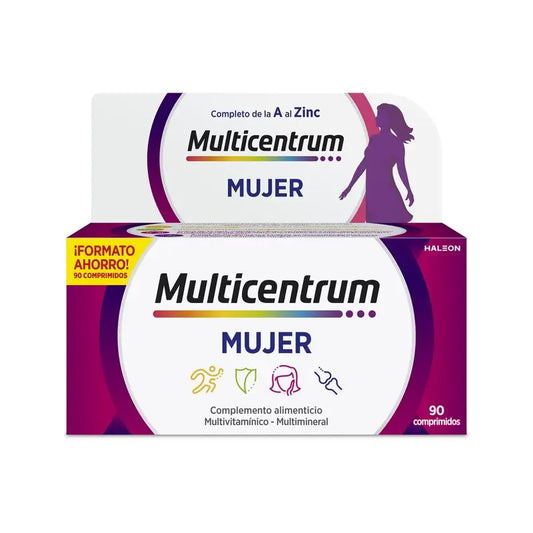 Multicentrum Supplément alimentaire multivitaminé pour femmes, 90 comprimés