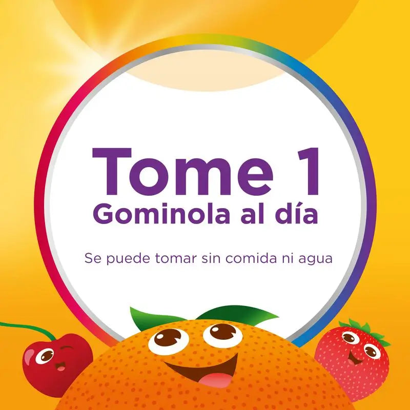 Multicentrum Vitagomis Junior Multivitamin for Children Cherry, Orange and Strawberry Flavour, 30 gummies