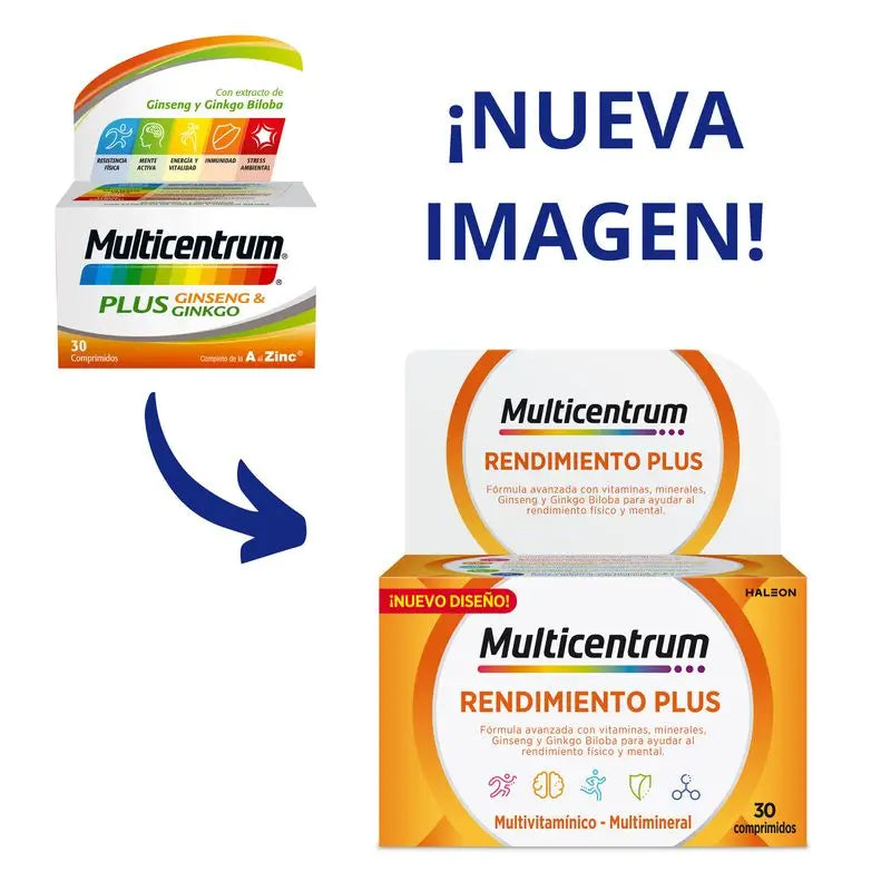 Multicentrum Performance Plus Multivitamine, 30 comprimés