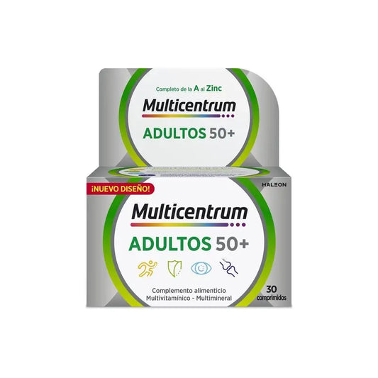 Multicentrum Select 50+ Multivitamin Complément alimentaire pour adultes 50+, 30 comprimés