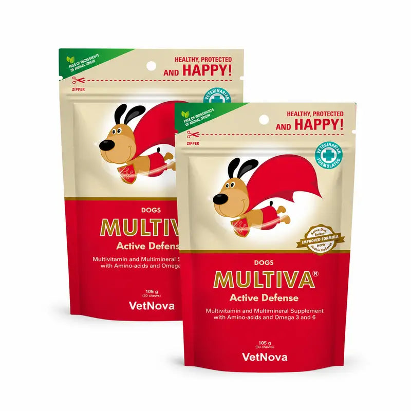 Multiva Active Defense Dog, lot de 2 x 30 friandises à mâcher