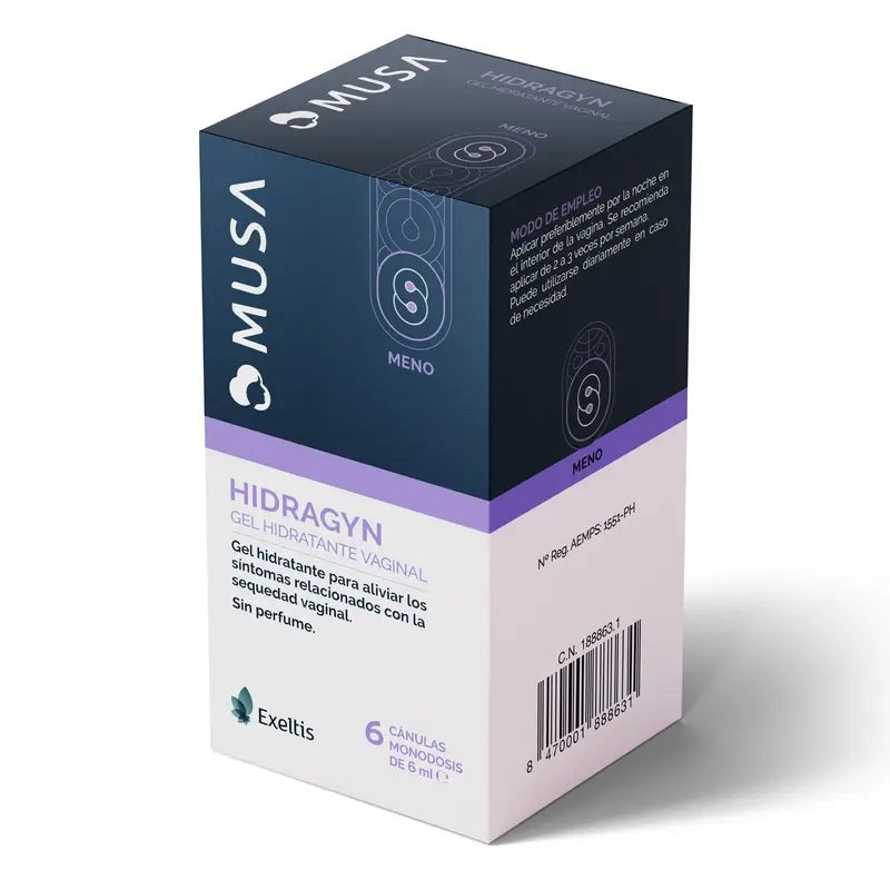 Musa Hydragin Hydratant vaginal, 2x6 canules