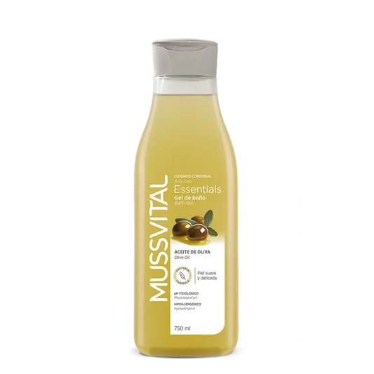 Mussvital Essentials Gel de bain à l'olive, 750 ml