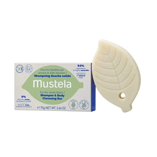 Mustela Shampooing Solide Cheveux et Corps, 75G