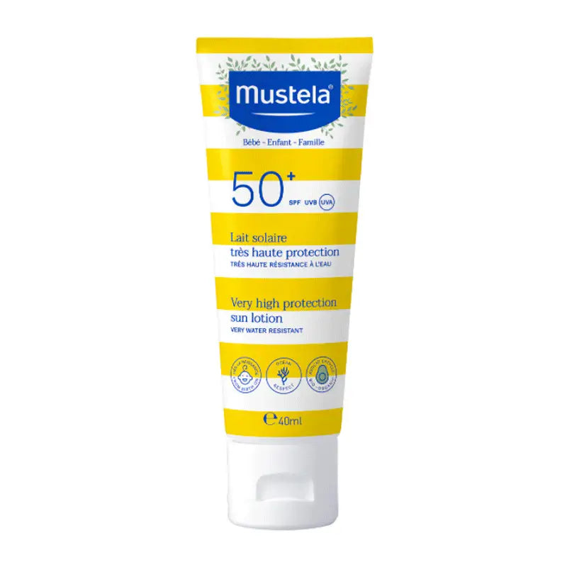 Mustela Very High Protection Sunscreen Milk SPF 50+ Face, 40 ml