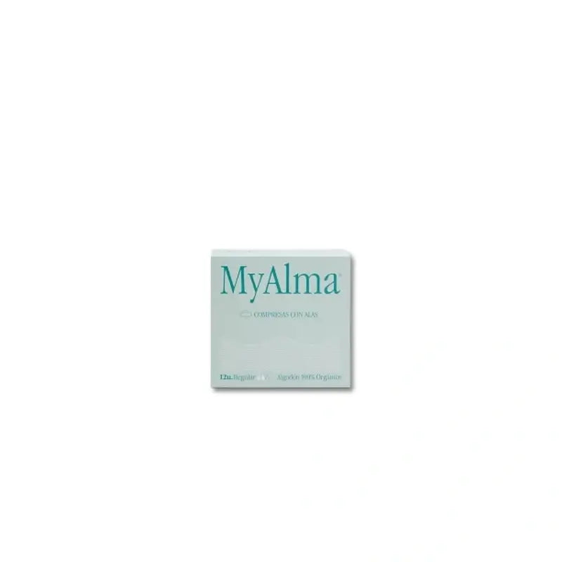 Myalma 100% Organic Cotton Pads Regular , 12 units