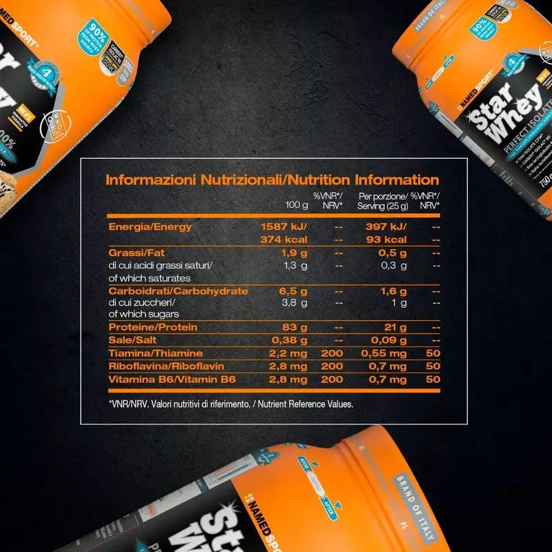 Named Sport Protein Star Whey Isolate Cookies & Cream , 1 pot de 750 g