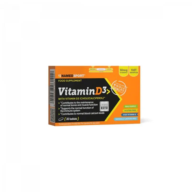 Named Sport Vitamines & Minéraux Vitamine D3 , 1 boîte de 30 comprimés