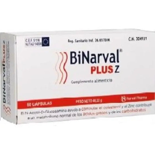 Narval Pharma, S.A. Binarval Plus Z 60 Capsules