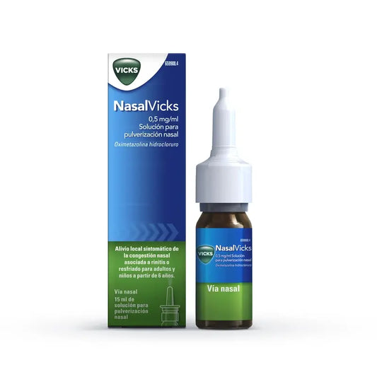 Nasalvicks 0.5 mg/ml Nasal Nebuliser, 15 ml
