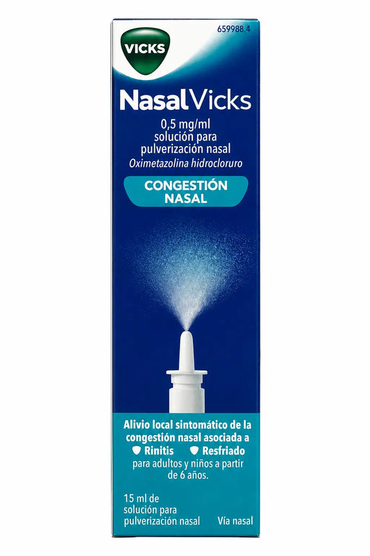 Nasalvicks 0,5 mg/ml Nébuliseur nasal, 15 ml