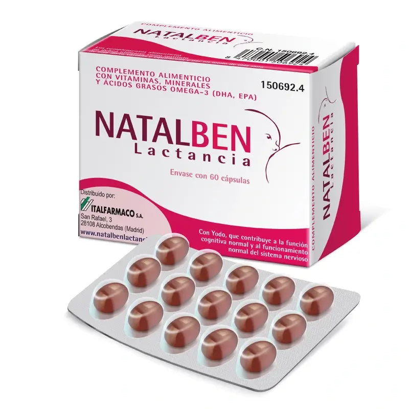 Natalben Allaitement, 60 Capsules