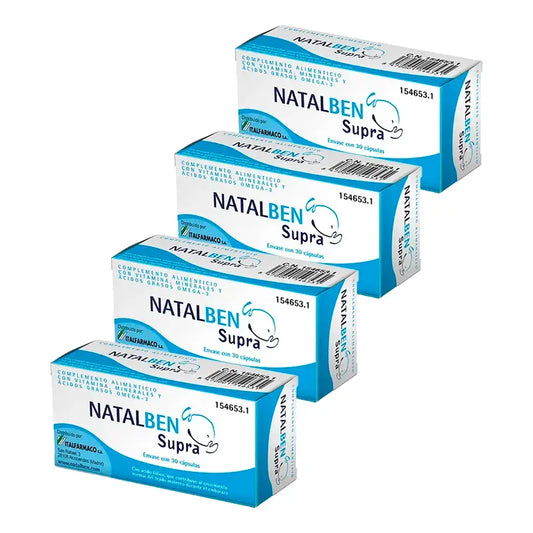 Natalben Supra Nutraceutical , 4 x 30 gélules