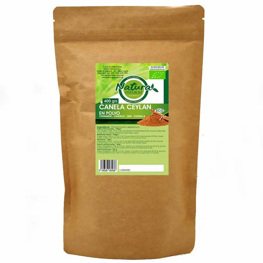 Natura Premium Canela Ceylan En Polvo Bio , 400 gr