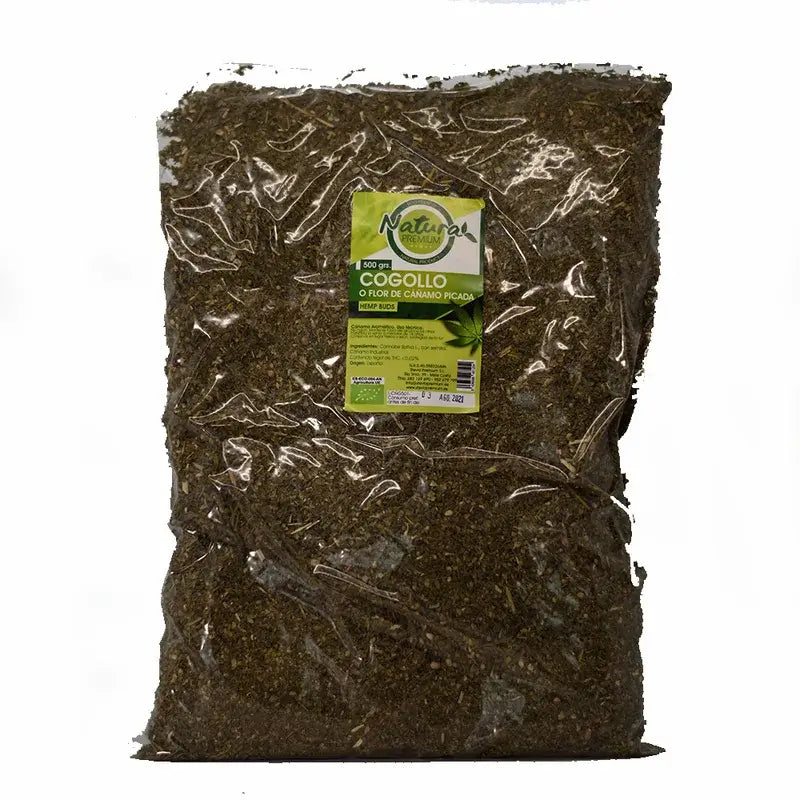 Natura Premium Feuilles de chanvre hachées, 500 g