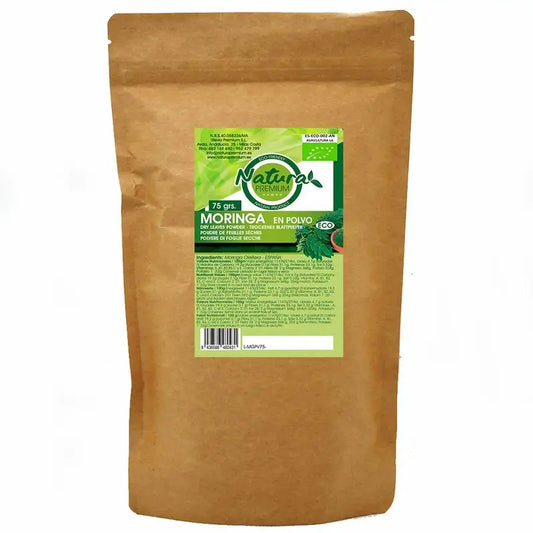 Natura Premium Organic Moringa en poudre, 75 g