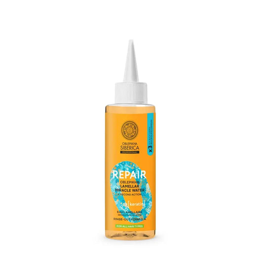 Natura Siberica Eau moussante réparatrice à la kératine, 200 ml