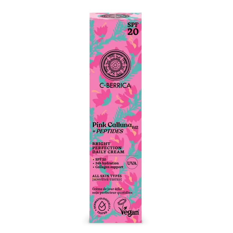 Natura Siberica Crème de jour pour le visage Pour une peau parfaite et éclatante Spf 20 , 50 ml