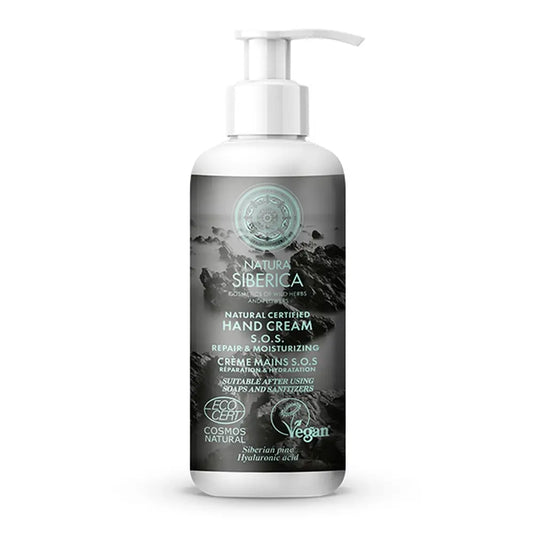 Natura Siberica Sos Crème pour les Mains Réparatrice et Hydratante, 250 Ml