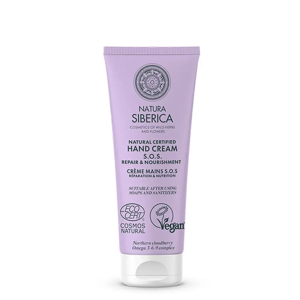 Natura Siberica Sos Crème pour les Mains Réparatrice et Nourrissante, 75 Ml