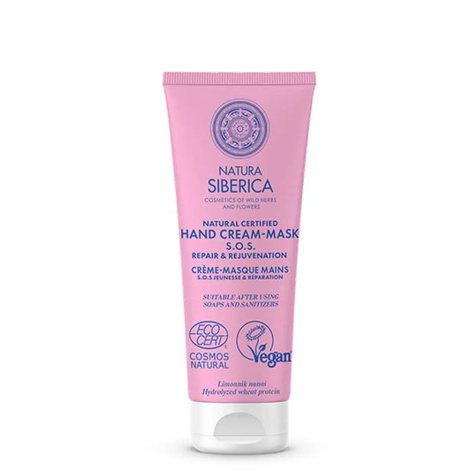 Natura Siberica Sos Crème pour les Mains Réparatrice et Rajeunissante, 75 Ml