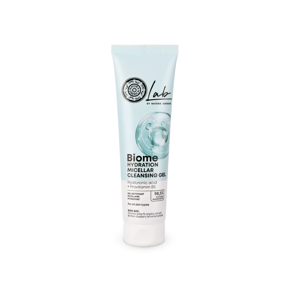 Natura Siberica Gel nettoyant micellaire hydratant pour le visage, 140 ml