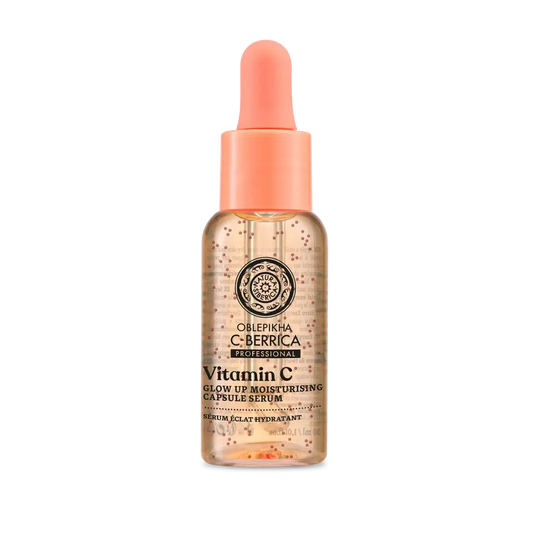 Natura Siberica Sérum hydratant pour le visage avec capsules Glow Up, 30 ml