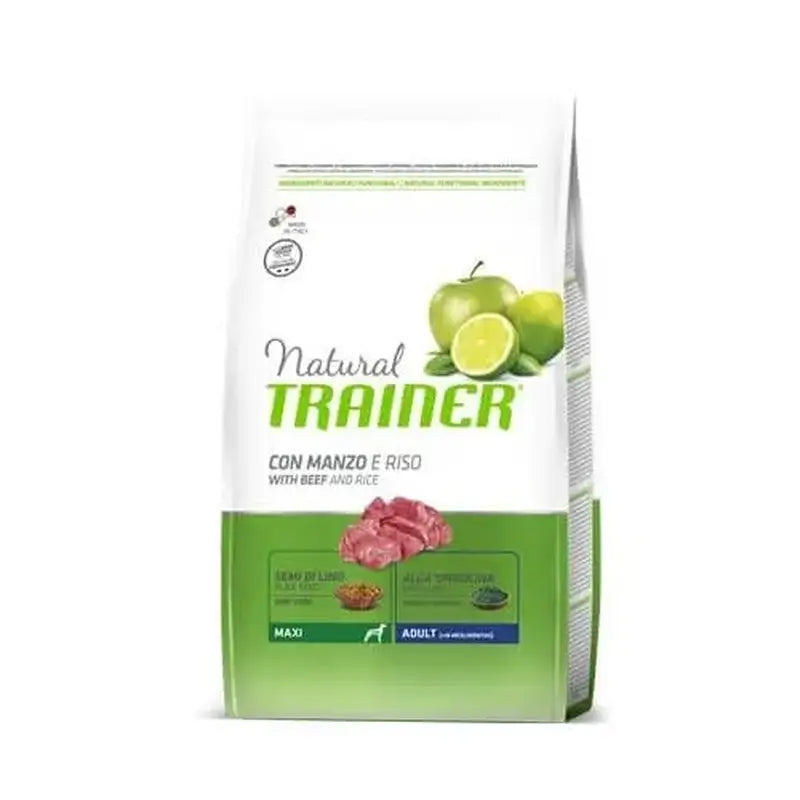 Natural Trainer Canine Adult Maxi Beef 12Kg, nourriture pour chiens