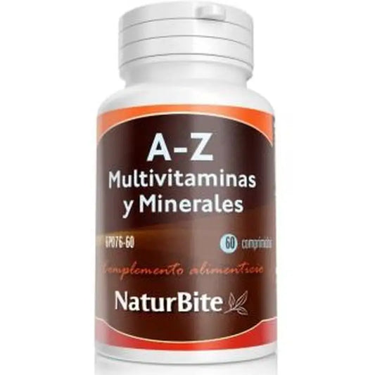 Naturbite A-Z Multivitamins & Minerals 60 Tablets